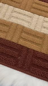 MUA 3 TẶNG 1 Thảm trải sàn bằng vải dệt vòng nhung cao và vòng thấp TPR đáy thảm dệt hoa thấm nước chống trượt Thảm cửa vào nhà