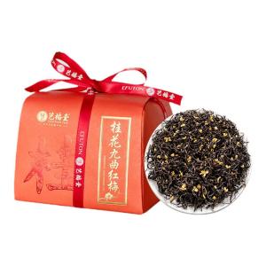 EFUTON TEA | Hộp Quà Tặng Đặc Biệt Trà Đen Jiuqu Hongmei Hoa Mộc Miên 200g