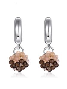 TOGGLER | Handmade Crystal Flower Ball Earrings For Autumn Winter Gift