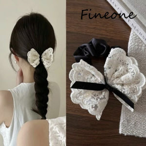 Ren màu trắng Dây Buộc Tóc ngọt ngào thanh lịch Băng đô co giãn phụ nữ Phụ kiện tóc