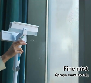 4-in-1 Window Cleaning Broom with Spray Function Spray window squeegee Telescopic Long Handle Window Squeegee Wiper Cleaning Tool Brush Dry Wet Scraper Wiper Collection for Window Cleaning