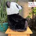 Boneka Teddy Bear Panda Duduk Jari Bambu Rumput Hitam Putih Import Premium Murah. 