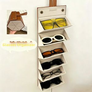 WALKING LU | Folding Wall-Mounted Portable Crush-Resistant Glasses Organizer
