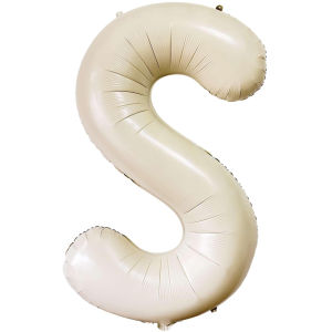 Bộ Bóng Chữ Cái Khổng Lồ Màu Kem Trắng 40 Inch - Trang Trí Chữ Cái A-Z Cho Tiệc Sinh Nhật Kỷ Niệm Sự Kiện
