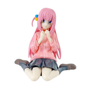 Bandai | Bocchi the Rock Hitori Gotoh 2D Style Bishoujo Anime Figure PVC Collectible Desktop Display Statue Model Trendy Art Toy Gift