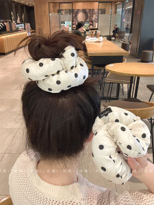 Sweet Polka Dot Sponge Hair Ties Elastic Hair Bands for Bun And Tail  out New Style Hair Accessories by Su Ya