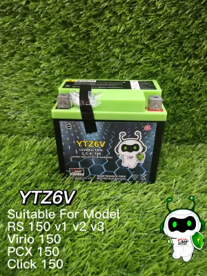 YTZ6V SC64 MOTORCYCLE BATTERY RS150