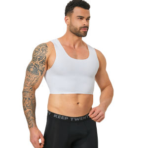 Mens Seamless Compression Tank Top - Breathable Muscle Shirt for Workout & Everyday Wear Inner Vest for Crossdresser