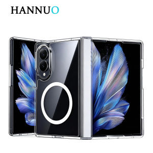 HANNUO | For Samsung Galaxy Z Fold 8 5G Case Clear For Magsafe Magnetic Shockproof Transparent Cases For Fold8 Phone Protector Cover