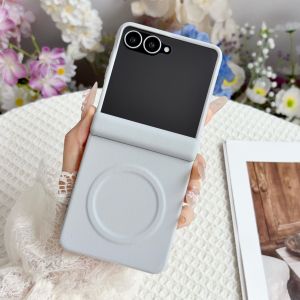 szhaiyu | Luxury Built-in Screen Protector PU Leather For Magsafe Wireless Charge Case for Samsung Galaxy Z Flip 8 Hinge Protection Cover
