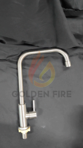 SUS304 Stainless Gooseneck Faucet Bar Type 7 Shaped Kitchen Toilet Sink Bathroom Faucet 360 degree Arc Goose Neck SUS 304 Gripo Vertical Tap