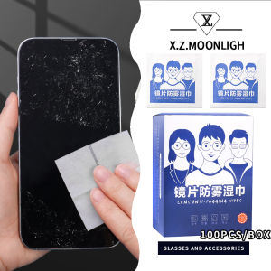 【 X.z. Moonligh】แว่นตาผ้าแก้วใช้แล้วทิ้งป้องกันผ้าเช็ดหมอกเลนส์เคสกล้อง Go Pro ป้องกันการเกิดฝ้า