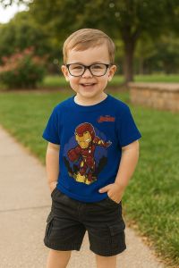 Kaos Anak Berkualitas | Motif Iron Man | Bahan 100% Katun | Size S-XXL