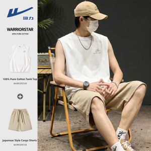 Warrior | New Summer American Style Big Size Mens Sport Suit Pure Cotton