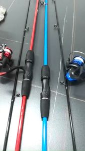 ✔️Set Izin✔️set joran dan reel pancing Umpan pancing gratis 1.8m/2.1m joran fiberglass karbon dengan reel pancing Cocok untuk pemula dan orang yang berpengalaman
