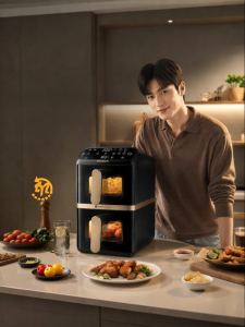 Philips | Máy Chiên Không Dầu Đa Năng Mẫu Mới Không Cần Lật