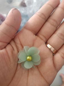 Bunga organza 3D/ aplikasi bunga 3D Payet organza uk 3cm isi 12pcs