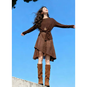 Shalldoer | Autumn Winter Miugirl Aristocratic Look Beautiful temperament Dress Set