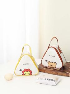 WORTHBUY | Túi Đựng Đồ Ăn Trưa Hình Tam Giác Nhỏ Xinh Cho Trẻ Em - Túi Giữ Nhiệt Chống Thấm Nước Di Động Có Thể Tái Sử Dụng Dành Cho Các Buổi Dã Ngoại Của Học Sinh