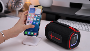 Awei KA9 Mini Bluetooth Speaker RGB Speaker Support  Two Machines Wirelessly Connected Portable Audio Battery Indicator IPX5 Waterproof Wireless Bluetooth Speaker