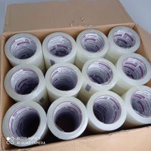 Lakban bening Nachi 2 inch 100 yard / 1 Dus isi 12 roll kualitas terbaik ORI Core Ungu bisa cod