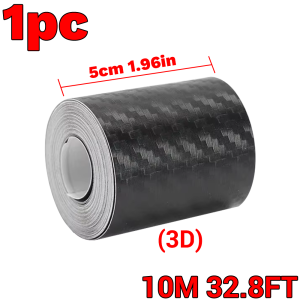 Car Carbon Fiber Tape High Strength Adhesive for Auto Interior/Exterior Decoration Scratch-Resistant Easy to Cut & Paste