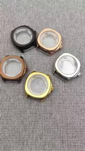 Vỏ Đồng Hồ GRAMOCK 41MM Đồng Bạc Vàng Hồng Với Mặt Kính Sapphire Cho NH34 NH35 NH36 ETA2824 PT5000 Miyota8215 Dive Square Movement