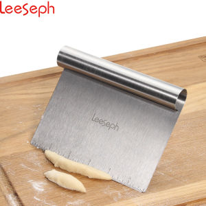 Multipurpose Pastry Scraper Tool with Measurement Marks for Even Portions Stainless Steel Build Bench Scraper Kitchen