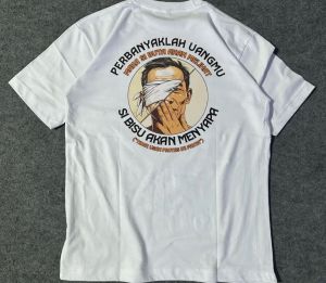 kaos unisek t-shirt kata kata Perbayaklah uangmu  2 sobat ngarit kaos viral kaos peria wanita