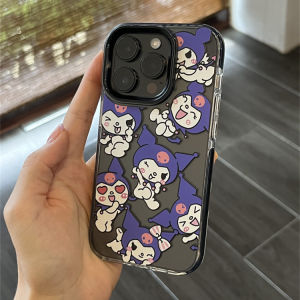 Cute Cartoon Kuroko Phone Case Silicone Protective Cover for Apple iPhone 17 pro Max 14 pro Women Style Full Protection Transparent