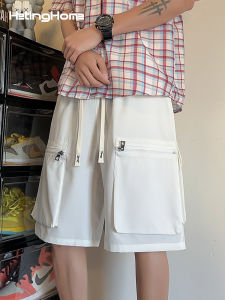 HetingHOME | Quần short nam rộng rãi mùa hè Hetinghome Five-Five không giới hạn giới tính phong cách Mỹ quần short nam trẻ trung năng động