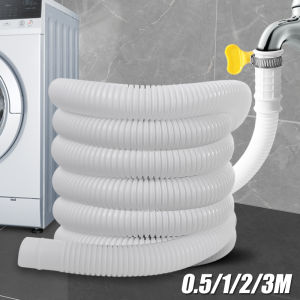0.5/1/2/3M uốn cong mở rộng nước nhựa ống với kẹp vòi nước gia dụng mở rộng ống thoát nước thoát nước máy giặt ống thoát nước tưới vườn Ống