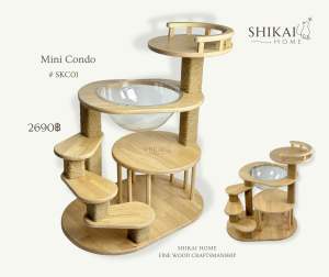 คอนโดแมว คอนโดน้องแมวสไตล์มินิมอล ไม้แท้