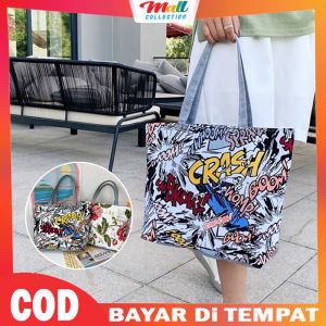 MALL Tas Bahu Wanita Tote Bag Canvas Gaya Casual Korea Premium Berkwalitas BAG03
