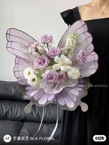 10 SET / 20 LEMBAR Kertas Buket Sayap Kupu-kupu Butterfly Wings KB56