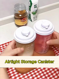 ROCO Bekas Kedap Udara Bekas Simpanan Airtight Canister Food Storage Kitchen Utensils Powder Container
