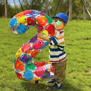 SHIERAI | Large Colorful Number Balloons for Boys and Girls Birthday Party Decor