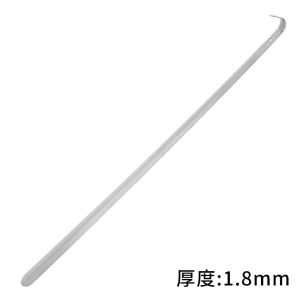Stainless Steel Long Handle Shoe Horn Home Use Luxury Lazy Persons Shoe Wearing Tool Metal Shoe Slipper Essential Gear