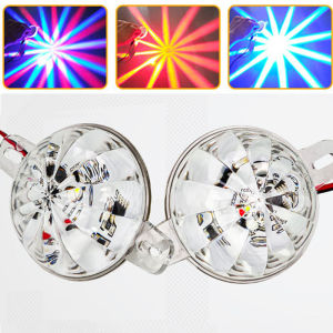 8W LED Strobe Light Anti-Collision undercarriage Light Waterproof  Auxiliary Brake/Fog Lamp for Cars Motorcycles ATVs Boats