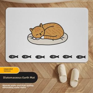 Bathroom Floor Mat Diatom Mud Hard Board Absorbent Pad Bathtub Anti-slip Mat Toilet Washing Room Diatom Earth Foot Pad
