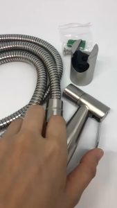 🔥ส่งไวจากไทย🔥สแตนเลส304แท้ SAINAM ชุดชำระ หัวฉีด สายชำระ ที่ฉีดในห้องน้ำ สแตนเลสแท้ สายทนแรงดัน ทนทาน (BS01SS-SET)