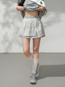 KEIKO | Vibrant Summer Lace-trimmed Off-shoulder T-shirt and Skirt Set