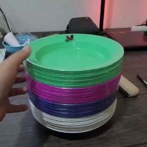 Piring Makan Plastik Ayam Jago Food Grade Piring Saji Makanan Tahan Panas Anti Pecah