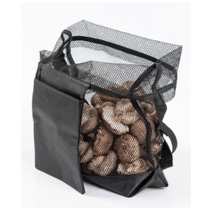 1PC Mushroom Picking Bag Storage Net Bag Black Outdoor Foldable Fruit Picking Bag Harvesting Bag