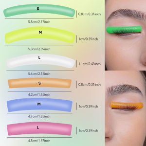 Bộ 6 Trục Uốn Mi Silicon Lomansa Paris C & L Curl Mi Giả Cầu Vồng Dụng Cụ Nâng Mi 3D Phụ Kiện Làm Đẹp