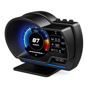RYSJM | Digital Head‑Up Displayer OBD2+GPS Speed Smart Gauge Turbo RPM Alarm for Truck - Automotive Advanced Driver Assistance Syste
