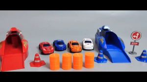 Mainan Mobil Ejeksi Anak dengan 4 Mobil Kecil Bahan Alloy Mainan Mobil Anak