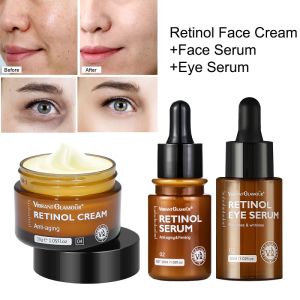 Hailicare Retinol Facial Serum Eye Serum Anti-aging Anti-wrinkle Serum Repairs and Firms Fine Lines Around the Eyes Moisturizing Skin Fade Fine Lines Improves Skin 30ML