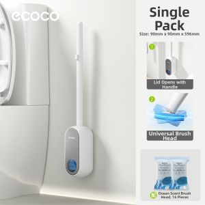 ecoco | Disposable No-Dead-Corners Wall-Mounted Toilet Brush