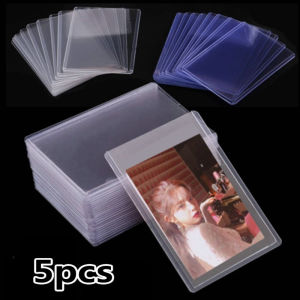 5pcs 35PT Toploader Korean Idol Photocopy Card Set Transparent Scratch-resistant 3X4 "PVC DIY Game Transaction Card Plastic Collection Clip